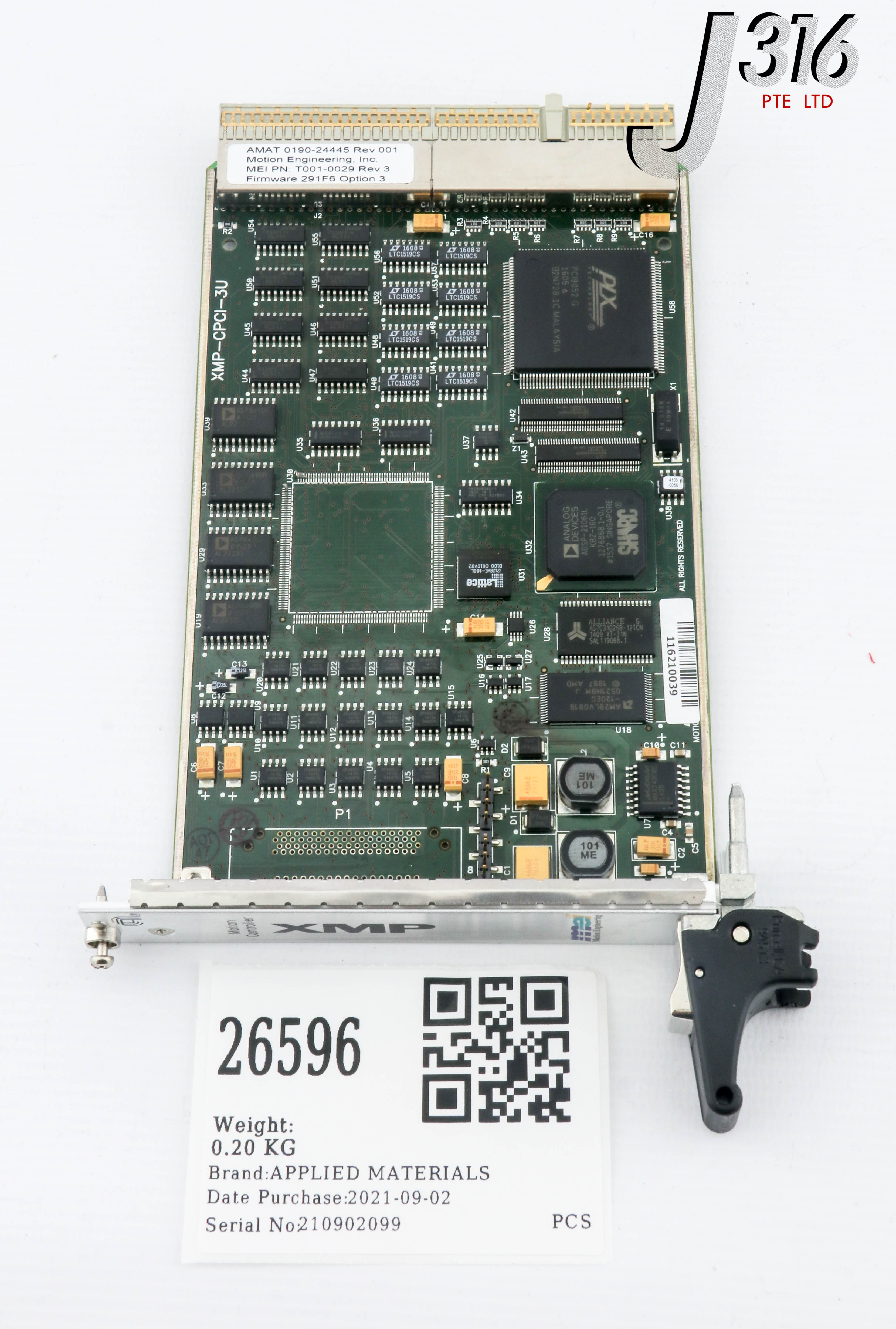 26596 APPLIED MATERIALS PCB, XMP MOTION CTLR, MEI T001-0029 (PARTS